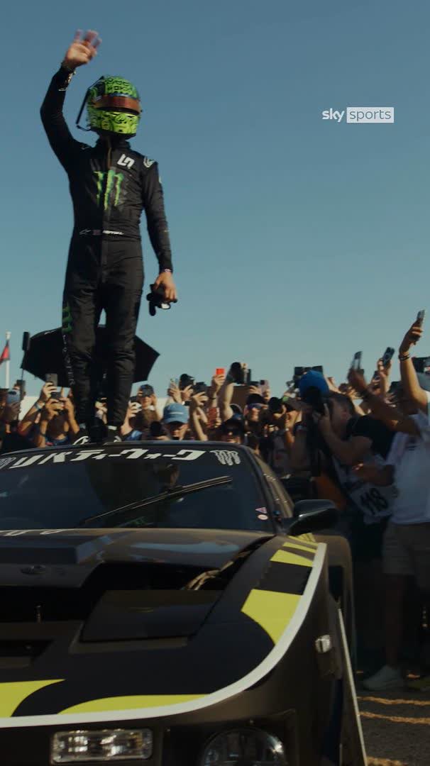 Lando Norris putting on a show at Goodwood in a Liberty Walk Nissan 180SX 🔥