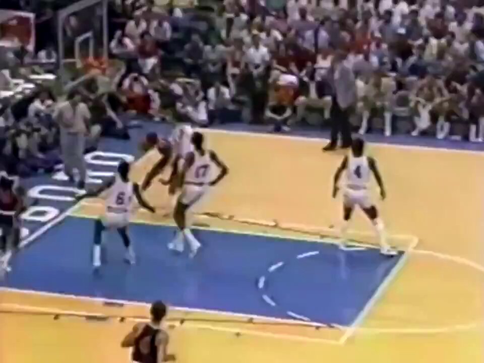 July 12, 1984: Michael Jordan scores 25 PTS to lead the U.S. men's Olympic basketball team to a 96-85 win over a team of NBA players during an exhibition game in Greensboro, North Carolina.