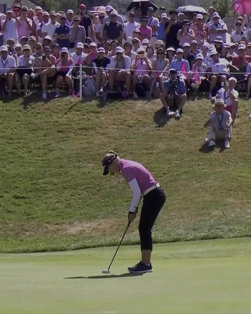 BROOKE TAKES US TO OT 🤯 With an eagle at the 18th, Brooke ties the lead in regulation. Tune in on Golf Channel now for the upcoming playoff 📺