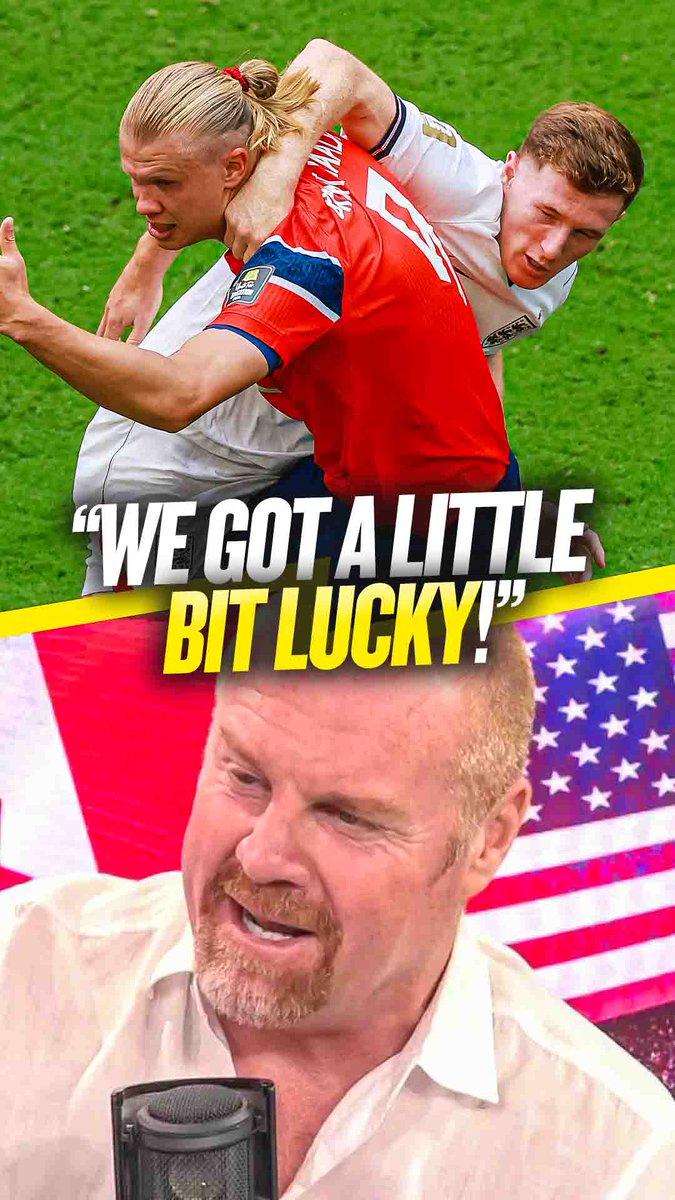 👀 "I thought we got a little bit lucky with that one!" 🇳🇴 "I get why they're disgruntled by it!" Sean Dyche claims England were lucky to beat Norway after the Norwegians' second goal was chalked off