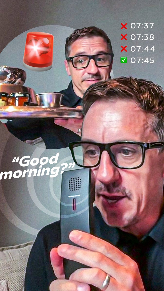 When room service keeps interrupting your Sky Sports News interview 😅