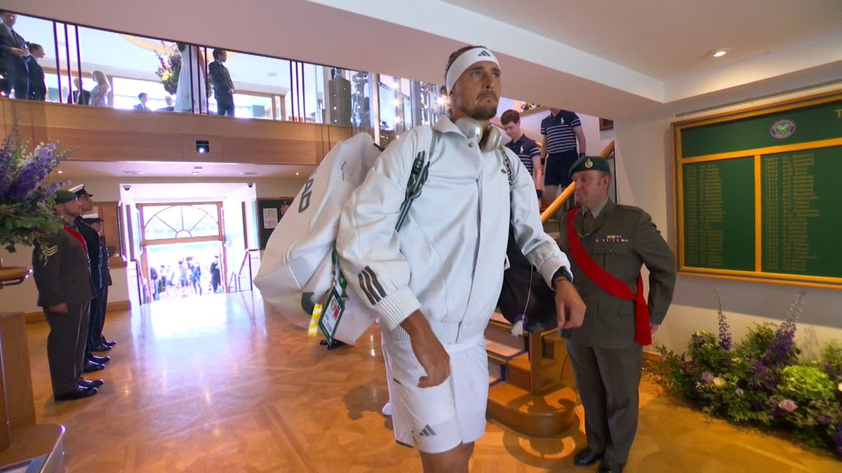 The final strides before entering Centre Court. #Wimbledon