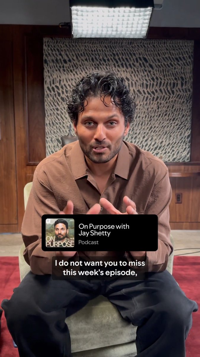 Starting tomorrow, you can watch episodes of ‘On Purpose with Jay Shetty’ on Spotify 💚 Follow the show page on Spotify to get notified about future episodes including Keke Palmer, Jake Shane, Karl-Anthony Towns, Camila Mendes, Lucy Hale, and more 🔔