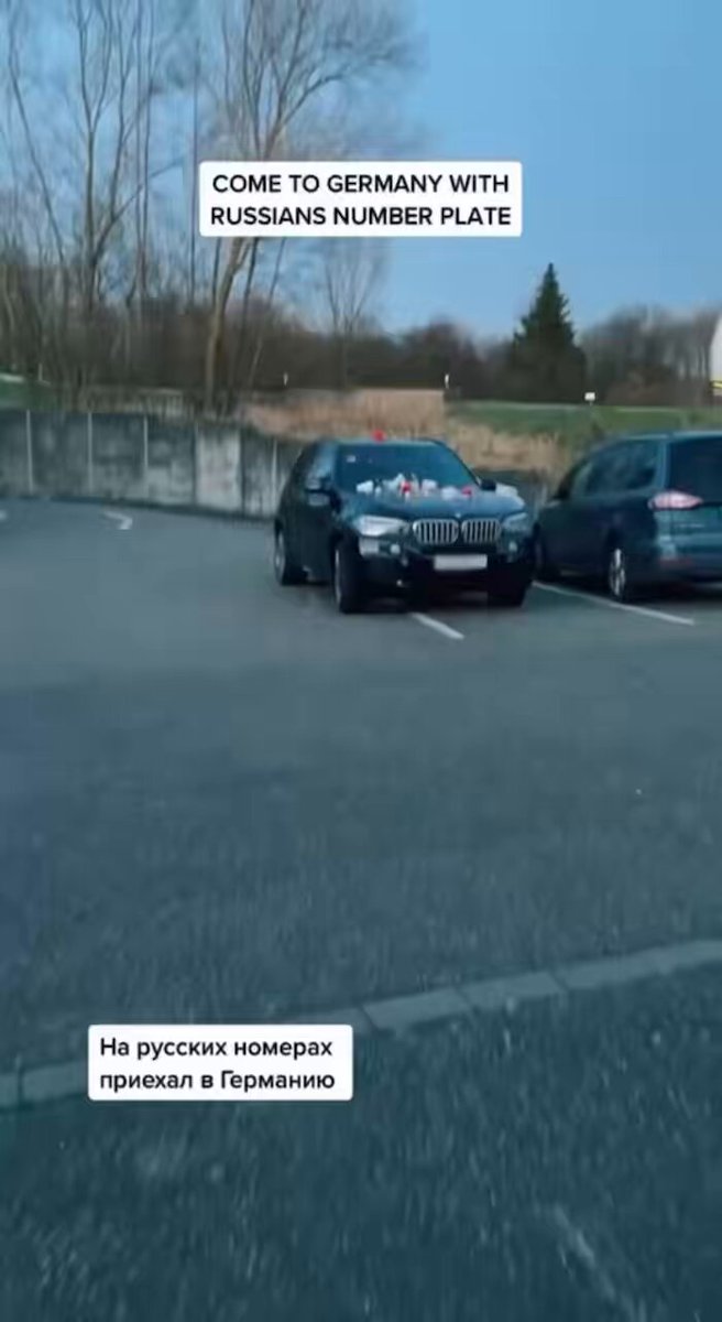 A “peaceful civilian” of Putin’s Russia moved to Germany, drives a German BMW with Russian plates and symbols, then asks: “What did we do?” Who builds the missiles and Shaheds, pays taxes, supports the army and cheers the strikes? Innocence begins when consequences arrive.