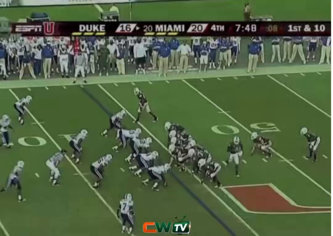 54 days until Canes football. 🙌 Comment a play/player to be featured on the countdown! 👇 (Leonard Hankerson/Duke 2009)