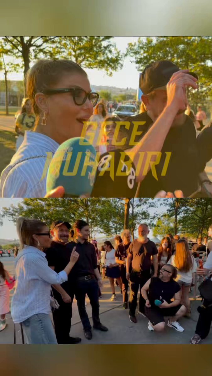 Oğulları Atlas ile birlikte Manifestival coşkusunu yaşamak için Yenikapı Etkinlik Alanı’ndaki yerlerini alan Gülben Ergen ve Mustafa Erdoğan, Gece Muhabiri Samet Aday’ın “Hangi Manifest kızısınız?” sorusuna, “Zoktay” yanıtını verdiler.🤪😜😂 #gülbenergen #manifest #manifestival