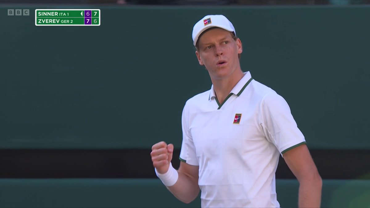 Sinner draws level 🤝 The defending champion takes the second set ✅