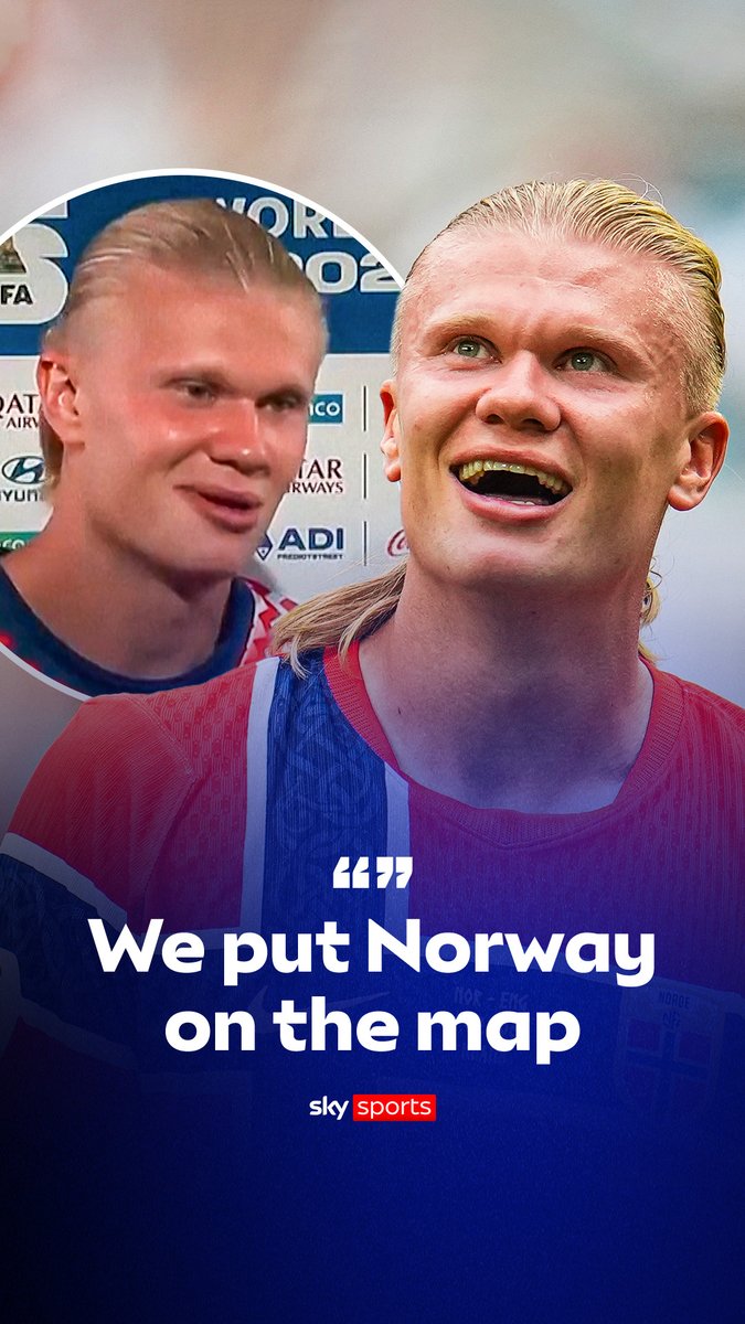Erling Haaland is feeling proud after Norway's efforts at the World Cup 🇳🇴💪