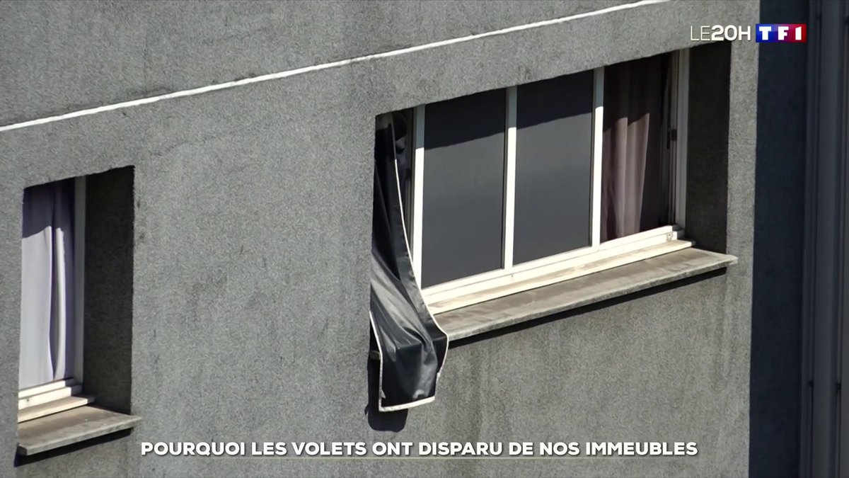 🔴 🌡️ Pourquoi les volets ont disparu de nos immeubles 📺 #LE20H de TF1 avec Anne-Claire Coudray