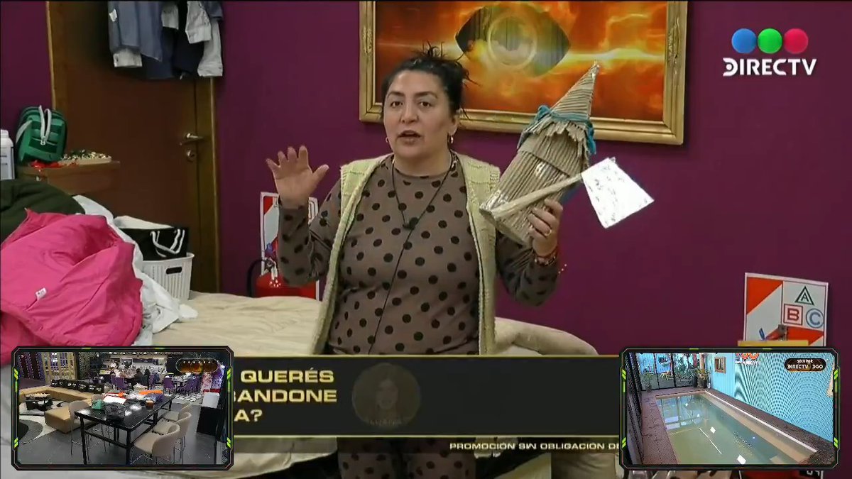 La Pinco fiel a la mitologรญa chilota con su Trauco. #GranHermano #GranHermanoAr