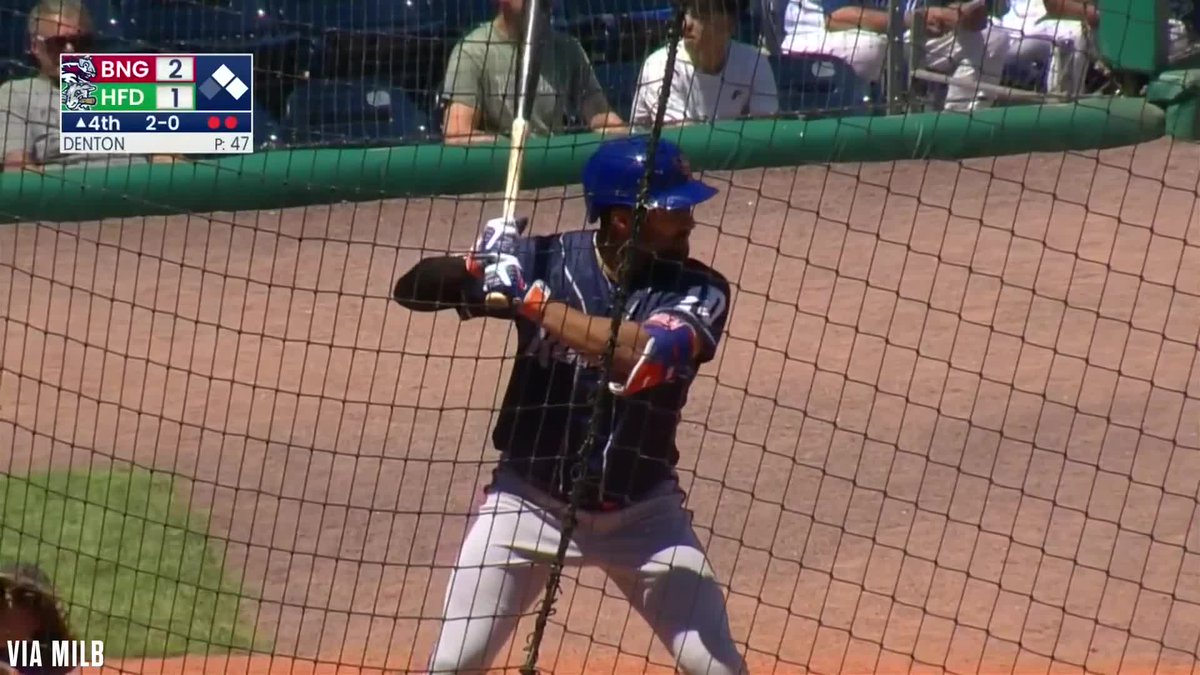 Marcus Semien with a three-run homer for Double-A Binghamton
