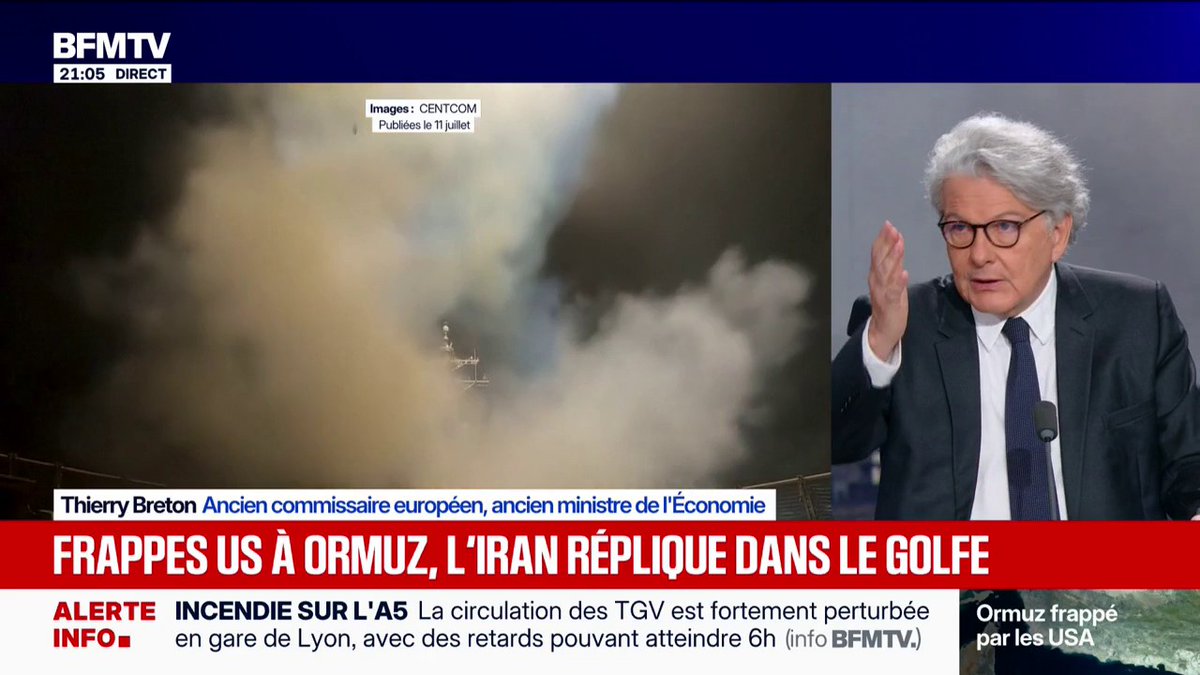 Guerre au Moyen-Orient: "Il ne faut pas croire que cette guerre va redémarrer", estime Thierry Breton, ancien commissaire européen
