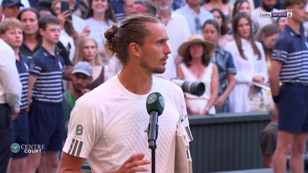🏆🎾 #Wimbledon - FINALE 🎙️ Alexander Zverev : "Jannik Sinner est le meilleur joueur du monde"