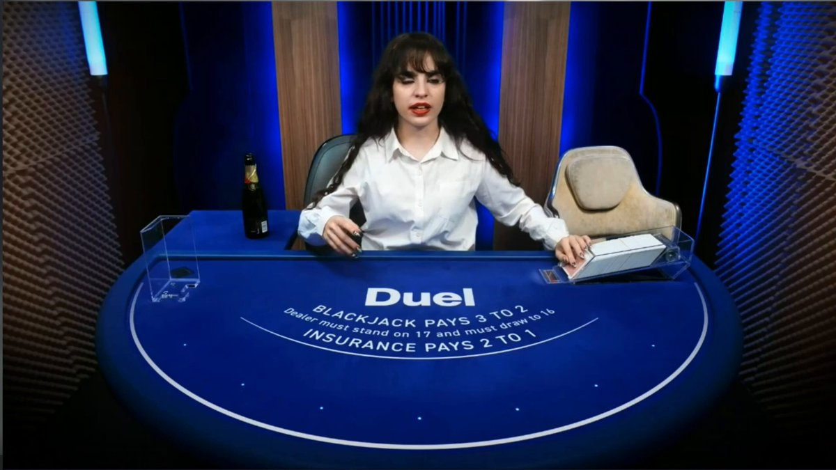 Guys why is this blackjack dealer so viral? 👀