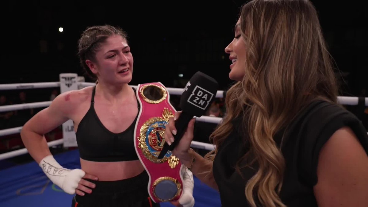 "It means the world to me!" 🥹 Megan Redstall reflects upon a career-best win 🔥 #RedstallCourtney | LIVE NOW on DAZN ▪️