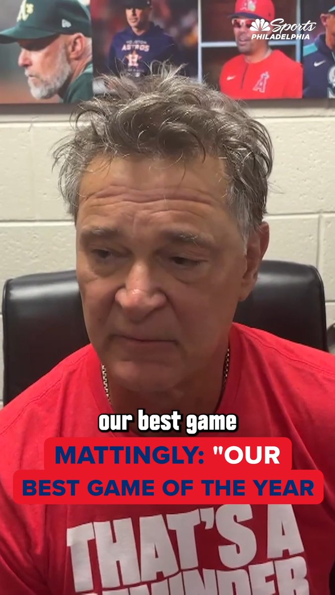 "It just ended up being one of those games that you're really happy about your club." Don Mattingly called the Phillies' 5-0 victory over Detroit their best game of the year.