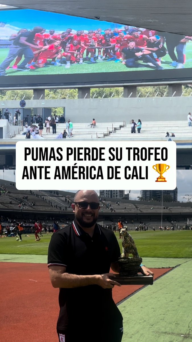 ¡AH NO BUENO! 😅 🐾 Los universitarios pierden ante América de Cali el trofeo del Pumas Fan Fest.