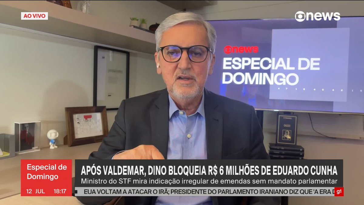 ‘Esculhambação do orçamento da União’, diz Valdo Cruz após suspeita de que Eduardo Cunha indicava emendas sem mandato. #EspecialdeDomingo ➡ Assista à #GloboNews: