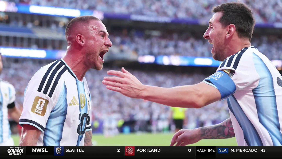 "I think somebody is going to have to step up." Benny Feilhaber and 𝐈𝐀𝐍 𝐏𝐀𝐔𝐋 𝐉𝐎𝐘 agree that Lionel Messi needs additional support if Argentina are to get past England 🇦🇷