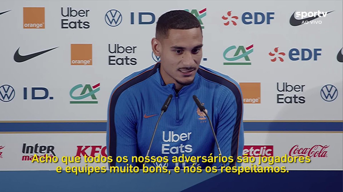 Lacroix, zagueiro da França: "O futebol que praticamos é excepcional, é lindo de se ver". #CopaNaGlobo #futebol #ge2026 #franca #entrevista