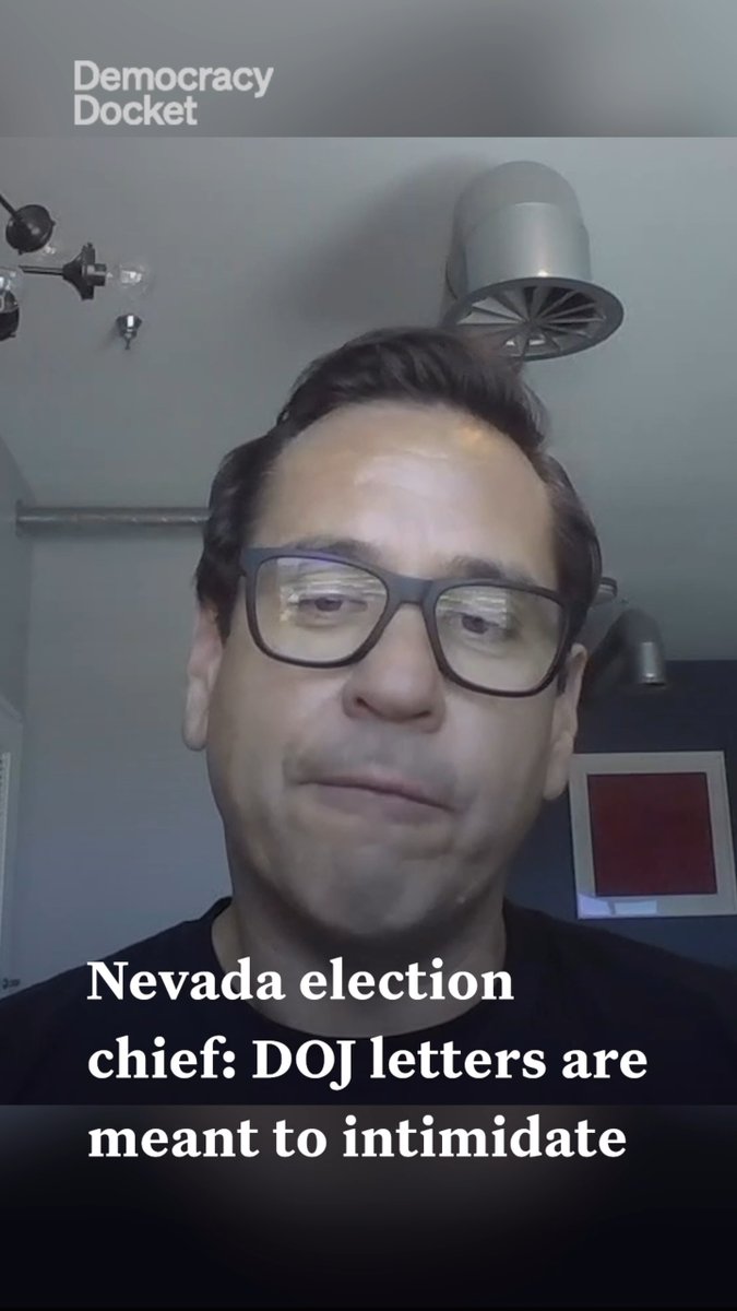 Trump’s DOJ sent letters to all 50 states and D.C. this week, warning that election officials could face criminal prosecution over possible noncitizen voting. The letters are not about election integrity, Nevada’s top election official says — they are about intimidation.