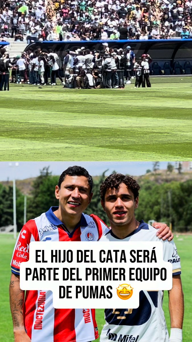 ¡A SEGUIR CON EL LEGADO! 🤩🔥 🐾 Julio César Domínguez Jr tendrá la oportunidad de formar parte del primer equipo de Pumas. Recordemos que tan solo tiene 18 años. 👀