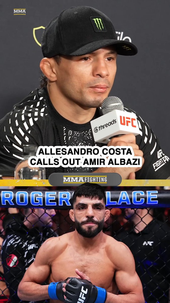 Alessandro Costa wants to rematch Amir Albazi after his big win at #UFC329: "We're more than ready. If he's ready, I would love to fight him at Noche UFC."