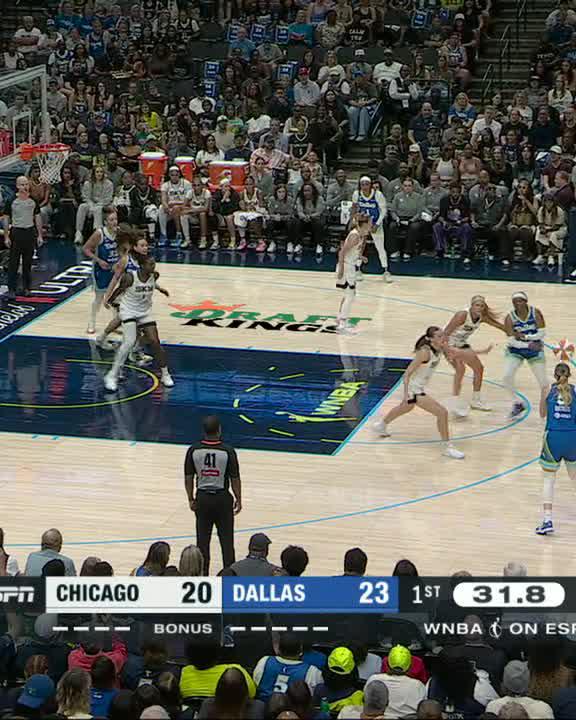 Arike Ogunbowale beats the shot clock buzzer 🔥 Chicago Sky-Dallas Wings on ESPN, Disney+ and the ESPN App 🍿
