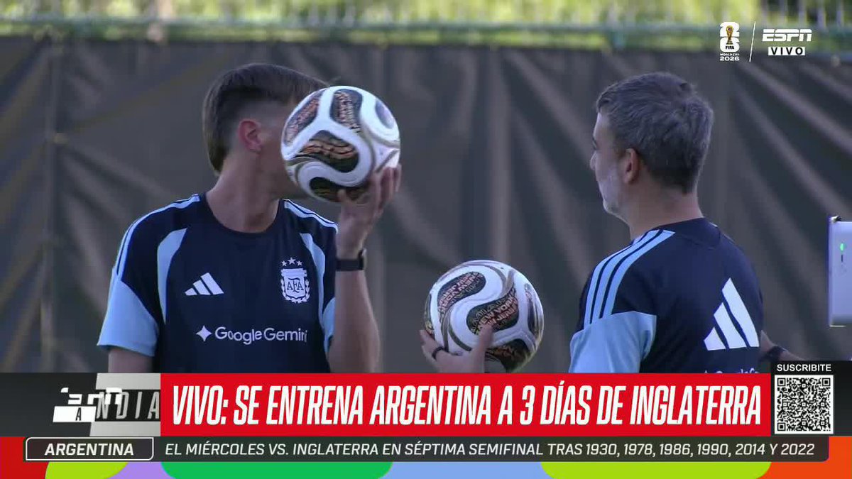EN TODOS LOS DETALLES: cambia la pelota del Mundial para la semi y así la estudian en el entrenamiento de la Selección Argentina. ⚽ #ESPNMundial 📺 Mirá los mejores partidos de la #FIFAWorldCup por ESPN, en el Plan Premium de #DisneyPlus