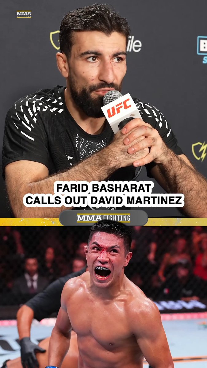 Farid Basharat calls out David Martinez after his win at #UFC329: "Who wouldn't want to see an Afghan warrior and a Mexican warrior locked inside the cage fighting for a Top 10 place?"
