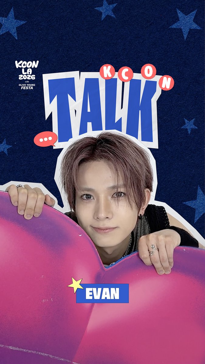 [#KCONLA2026] #EVAN KCON TALK EVER, ENERGY CHECK. YOU IN?!🔥 - 𝐆𝐄𝐓 𝐘𝐎𝐔𝐑 𝐓𝐈𝐂𝐊𝐄𝐓 𝐍𝐎𝐖! 🎟️ 🔗Ticket Info - KCON LA 2026 AUG 14-16 Arena, LA Convention Center Let’s #KCON