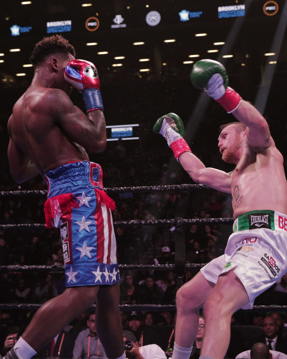 .Jermall Charlo doesn't play with his food. From the early uppercut that sent Hogan flying, to the surgical left hook that shut the lights out in the 7th, Charlo showed his explosive power can end the fight with one punch. 👊: July 25, the energy moves to Sydney where he tests his explosive power against Koen Mazoudier. #CharloMazoudier #SpenceTszyu