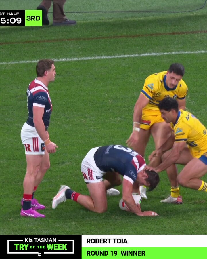 Robert Toia takes the Tasman Try of the Week for Round 19! 🏈