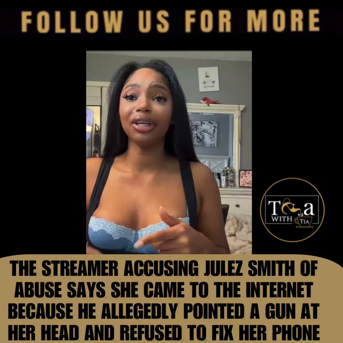 Streamer Ria J says she only came to the internet to expose #JulezSmith because he allegedly pointed a gun at her head and refused to fix her phone. She also shared some photos showing some of the alleged bruises that she says she got from #JulezSmith and the healing scratch she referred to on her arm. Thoughts ?