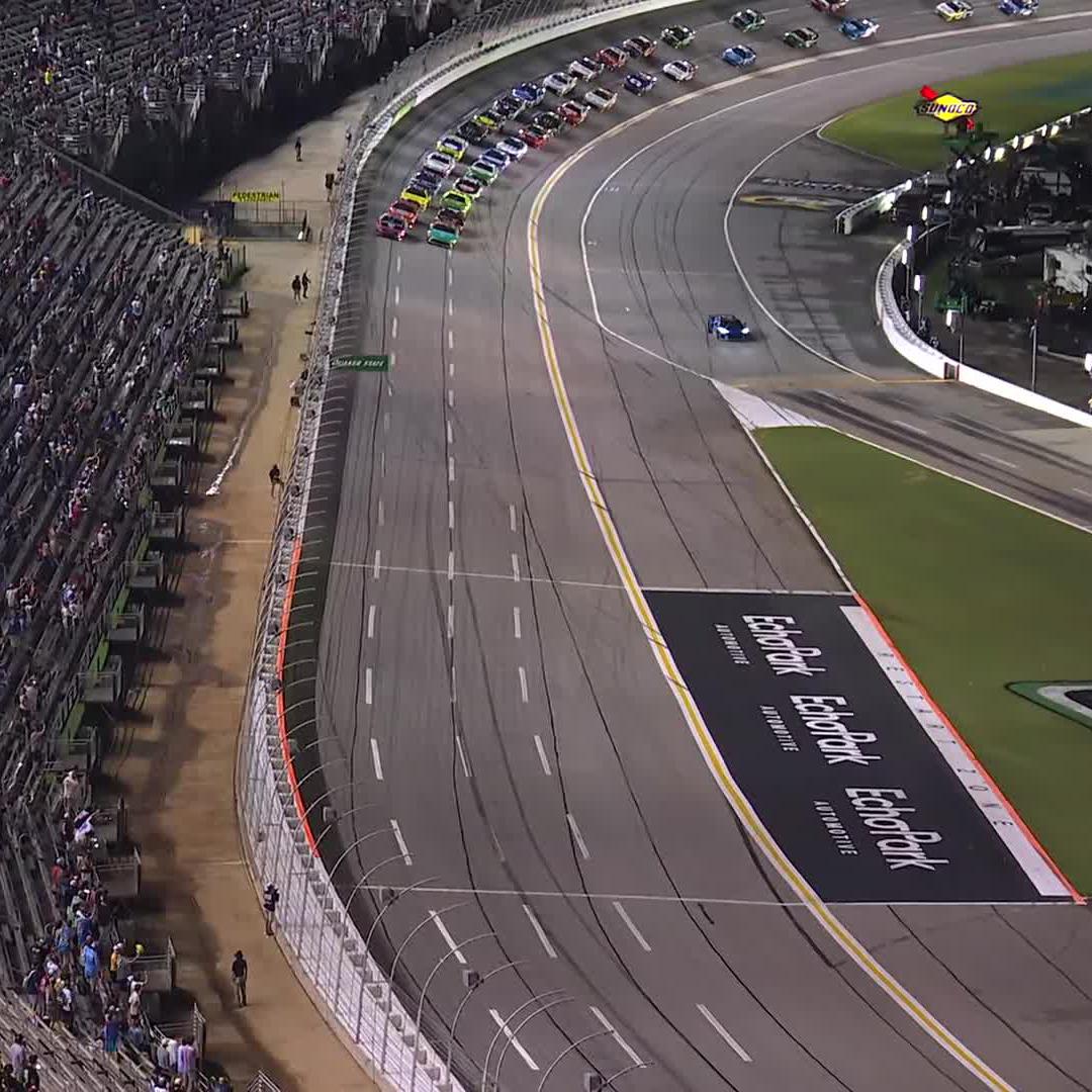 The green flag is back in the air at EchoPark Speedway! Don't miss a lap of the action on TNT Sports U.S..