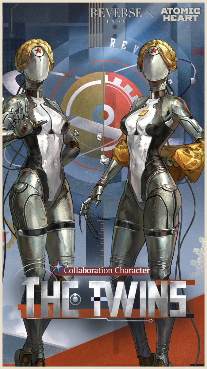 The Twins: Grace in Steel | Reverse: 1999 x Atomic Heart We are programmed to move in a manner similar to the pas marché in ballet; Reverse: 1999 x Atomic Heart Collaboration Version will be available globally on Jul. 23rd (UTC-5).