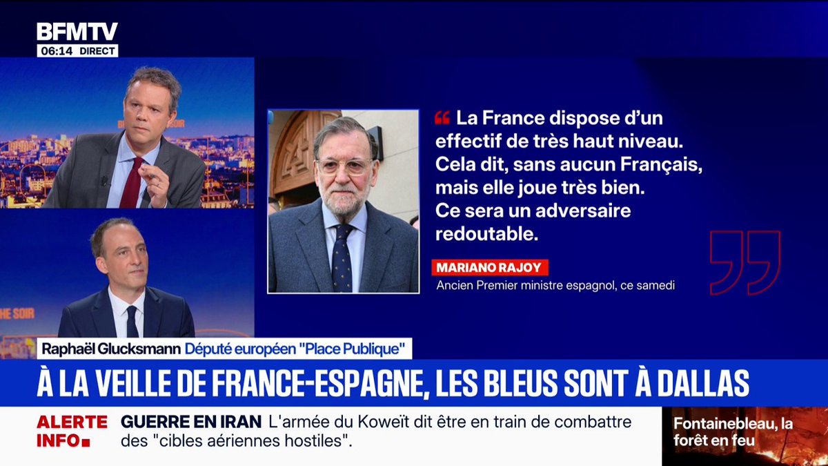 Mondial: l’ancien Premier ministre espagnol Mariano Rajoy déclare qu'il n'y "a pas de Français" dans l'équipe des Bleus