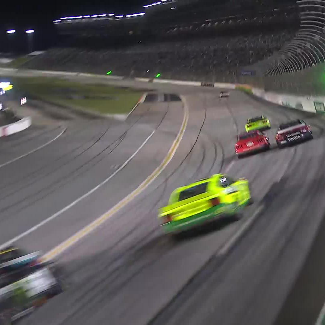 With Bubba Wallace sliding off of Turn 4, Ryan Blaney takes Stage 2 to complete the sweep.