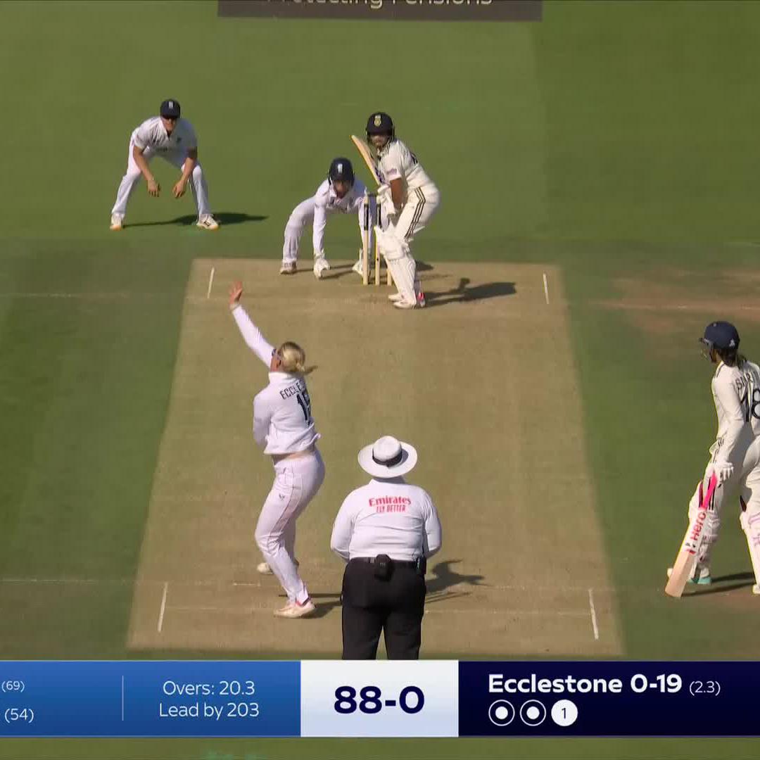 The ECB habitually uploads poor highlights when their team is losing ๐ง For instance, INDW vs ENGW Day 3 highlights, Yastika Bhatia's century celebration and Richa Ghosh's fabulous catch replay were both cut ๐คช