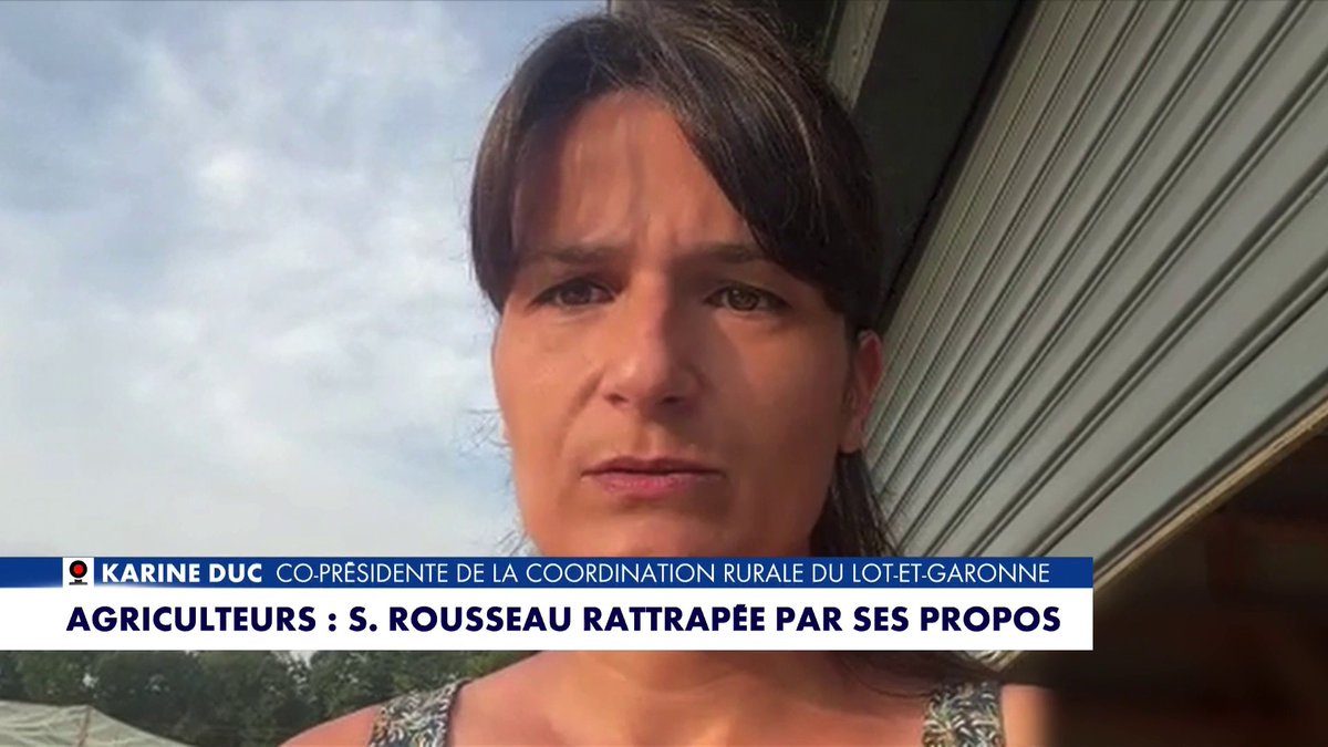 Après l'altercation entre Sandrine Rousseau et des agriculteurs de la CR 47, Karine Duc, co-présidente de la Coordination rurale du Lot-et-Garonne, est invitée dans #LaMatinale : «En cas de conflit majeur, il faut que les Français sachent qu'ils vont crever de faim»