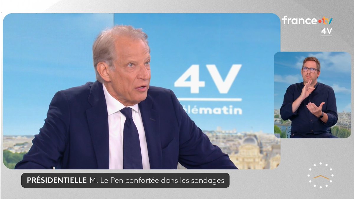 🗣️ "Je n'ai pas annoncé ma candidature. Nous ne devons pas considérer que l'avenir est à telle ou telle individualité." 🔴 Pressenti candidat, Dominique de Dominique de Villepin, ancien Premier ministre, pourrait ne pas se présenter à la présidentielle de 2027. #Les4V