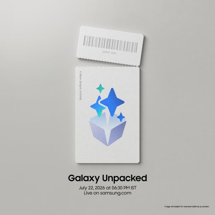 💙 Like this post and get a front-row seat to what's next. Can you guess what's coming? Join us at Samsung Galaxy Unpacked on July 22. A new shape unfolds.