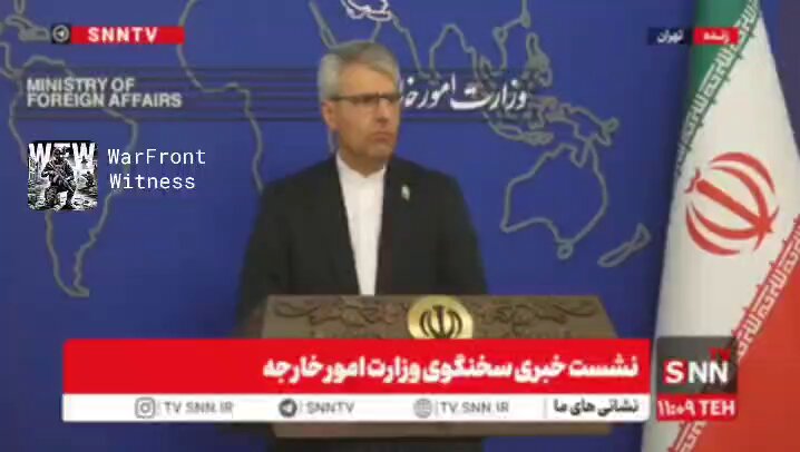 🇮🇷🇺🇸 Iran's Foreign Ministry spokesman: We don't attack our neighbors, just the U.S bases they host He said Iran’s "defensive strikes" are only against the facilities and positions used to attack Iran, including logistical and support assets. "Any area used to attack Iran will be subject to Iranian defensive measures." The spin from both sides is getting insane Source: Warfront Witness (Telegram) / Writer: Ian