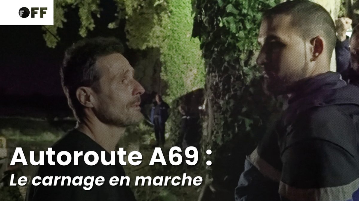 "Quand il fera plus chaud, on fera quoi ?!" En 2023, les défenseurs de l'environnement s'opposent aux abatteuses, protégées par les gendarmes, prêtes à détruire 30 arbres pour faire passer l'autoroute A69 🎬 « A69 : l'affaire personnelle de Macron ? » 👉