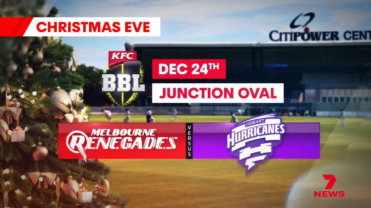 Christmas Eve Big Bash cricket is coming to the Junction Oval, per Tom Morris 🎄