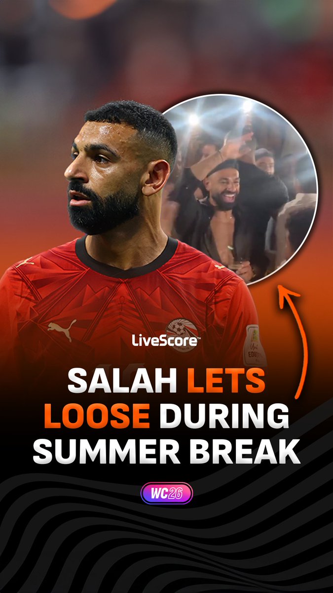 Water in hand and just vibing - Mo Salah knows how to enjoy himself 🙌😆