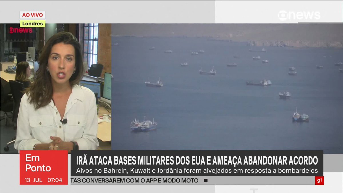 Irã ataca bases militares dos EUA na Jordânia, no Bahrein e no Kuwait e ameaça abandonar acordo. ➡️Assista à #GloboNews: #globonewsemponto #guerra #EUA #Irã