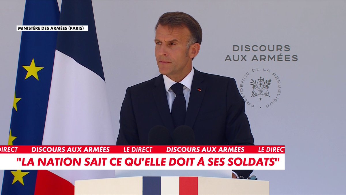 «En 2027, une part des primes viendra intégrer le calcul des pensions militaires», annonce Emmanuel Macron lors de son traditionnel et ultime discours aux armées, à la veille du 14-Juillet Toute l'info est à retrouver sur