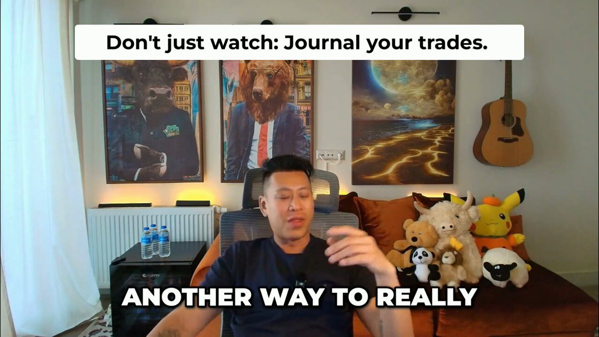 Keep a trading journal from day one. Write down anything that catches your attention, research it, backtest it and apply it. Watching 30 hours of content means nothing if you never put in the extra work. That effort is what gives you the best chance to succeed.