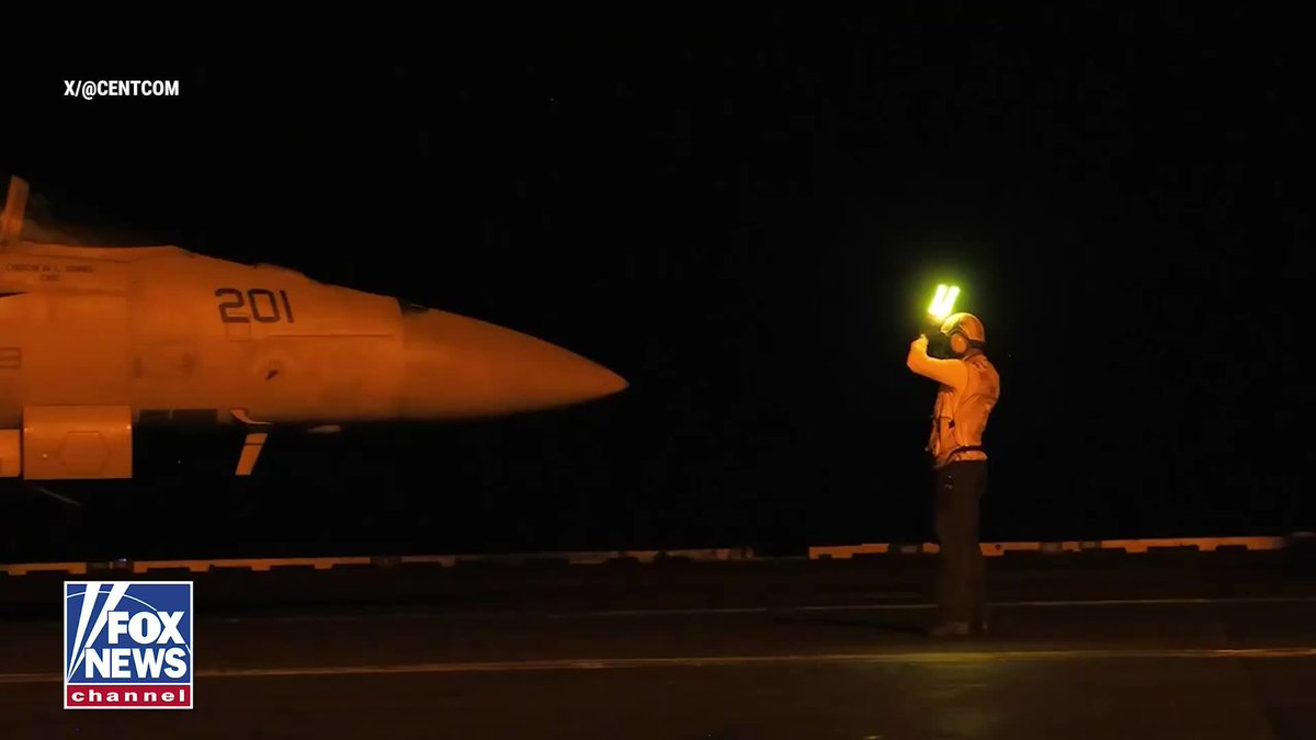 U.S. forces launch a new wave of strikes against Iranian military targets after the regime continues threatening commercial shipping through the Strait of Hormuz. CENTCOM says the operation hit air-defense systems, coastal radar sites, missile and drone capabilities, and small attack boats using fighter jets, naval vessels, and for the first time, one-way attack sea drones. Officials say the mission is aimed at degrading Iran’s ability to target international shipping and keeping one of the world's busiest maritime corridors open.